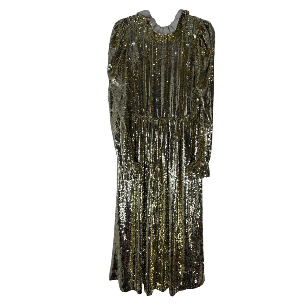 MSGM Milano Sequin Maxi Dress Party Cocktail Evening Formal Gala Wedding Guest S